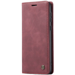 &bdquo;CaseMe&ldquo; Retro solidus atverčiamas dėklas - bordo (Galaxy A55)