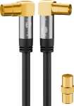 Anteninis kabelis 2m, 135 Db, kampinis jungtis, ekranuotas