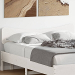 Galvūgalis, baltos spalvos, 150cm, pu&scaron;ies medienos masyvas