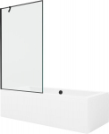 Vonia Mexen Cube su apdaila ir stiklo sienele, 170x80 cm + 100 cm