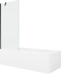 Vonia Mexen Vega su apdaila ir stiklo sienele, 180x80 cm + 80 cm