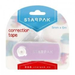 Korektorius juostoje 5mmx6mb - pastelinės violetinės spalvos - Starpak