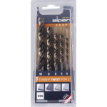 Alpen Timber Twist Ptm 5 rinkinys: 5 medienos grąžtai 4-10 mm