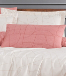 Premium satino pagalvės užvalkalas Nordic Pink 50x70 cm, Black
