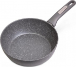 Granitinė keptuvė Wok 24cm, pilka, visoms viryklėms