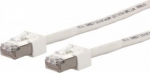 Metz Connect Cat.6 S/ftp 0,5m Lan kabel, Lsoh, baltas