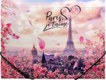 Aplankalai su gumyte "take me to Paris", A4, 15mm, Pp