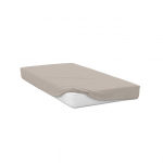 Jersey palags ar gumiju, 90x200 cm, pilka