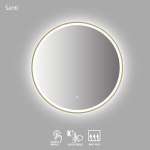 Veidrodis LED Santi 80