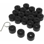 Automobilių aksesuarai, 20vnt VW Golf Bolt Cover Automobilio ratlankiai Rato veržlės dangtelis juodas