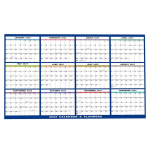 2025 m. sieninis kalendorius, 12 mėnesių, laminuotas, sausas trynimas