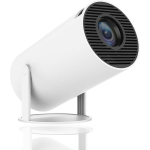 Projektorius Vaizdo laidas &bdquo;Smart&ldquo;, palaiko 4K Ultra HD, 6000 liumenų, 160 ANSI, &bdquo;Auto Keystone&ldquo;, &bdquo;Focus reglabil&ldquo;, &bdquo;WiFi6&ldquo;, &bdquo;Bluetooth 5.0&ldquo;, su &bdquo;Android 11&ldquo;, HDMI, USB, veidrodžiu, difuzorius, LED, 130 colių, 180 sukimosi laipsnio. , cu telecomanda, Alb