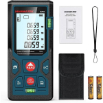 Skaitmeninis lazerinis atstumo matuoklis, LM50 50 m skaitmeninis lazerinis matuoklis, ilgis / plotas / tūris / Pitagoro teorema su LCD foniniu ap&scaron;vietimu, IP54 (50 m)