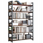 PRAMONINĖ KAIMI&Scaron;KA STOVINTI KNYGŲ SPINTA 6 LENTYNOS KNYGŲ KOPĖČIOS 174 CM