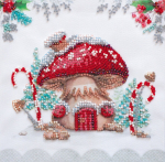 Mini Bead siuvinėjimo rinkinys - Žiemos magija. 15x15 cm AAM-217