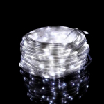 Kalėdinė vidaus ir lauko varinė viela su nuotolinio valdymo pulteliu 30m, balta, USB, 300LED, IP44