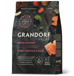 Grandorf Fresh &Scaron;viežios la&scaron;i&scaron;os filė su saldžiąja bulve pa&scaron;aras suaugusiems vidutinių ir didelių veislių &scaron;unims 1kg
