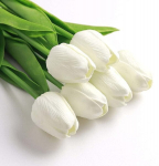 Dirbtinės gėlės, Real Touch tulpės, Dirbtinės gėlės namų ir vestuvių dekoravimui