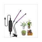 LED Grow Light Plant Grow Light Viso spektro Augalų auginimo Ap&scaron;vietimas Kambarių auginimo Ap&scaron;vietimas Užsegamas raudonai mėlynas 2 galvutė