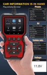 V519 Automobilių gedimų diagnostikos prietaisas OBD 2 elm327 Variklio gedimų nuskaitymo duomenys Akumuliatoriaus įtampos aptikimas