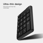 19 klavi&scaron;ų universalios "Bluetooth" belaidės skaičių klaviatūros "Mini Numpad" skaitmeninė klaviatūra kompiuterio apskaitai