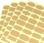 Aplikacijos, dekoracijos, lipdukai, įvairių formų etikečių lipdukai &ndash; eterinio aliejaus buteliukams, prieskonių stiklainiams, rankų darbo gaminiams, 3 pak.