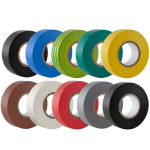 Gocableties spalvota izoliacinės juostos rinkinys - 19 mm x 20 m - tvirta lipni izoliacinė juosta, skirta apsaugoti, suri&scaron;ti ir taisyti kabelius - 10 ritinių
