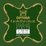 Optima Goldbrokat 24k Auksinės Smuiko Stygos E1 0.28mm