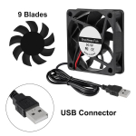 4 vnt. 80mm Usb au&scaron;inimo ventiliatorius 5v Dc 4200rpm