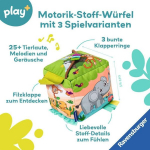 Ravensburger 4859 Play+ motorikos įgūdžių muzikos žaidimų kubas: laukiniai gyvūnai, elektroninis žaislas, 3 žaidimo režimai su daugiau nei 25 garsais, kūdikiams nuo 6 mėnesių
