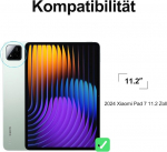Iveoppe dėklas su klaviatūra, skirtas Xiaomi Pad 7/pad 7 Pro 11.2 colių, klaviatūra, skirta Xiaomi Pad 7, nuimama magnetinė Qwertz klaviatūra, skirta Xiaomi Pad 7 2024 11.2 colių, mėlyna