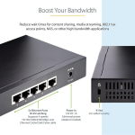 Startech.com 5 prievadų gigabitinis jungiklis - neprižiūrimas 2.5 gbps jungiklis - biuro/namų tinklo/lan jungiklis/skirstytuvas, skirtas montuoti ant stalo/sienos - atgalinis suderinamumas su 10/100/1000 mbps - visi&scaron;kai metalinis (ds52000)