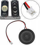 Yinettech 2 x 2w 8 omai apvalios formos magnetinis garsiakalbis su Jst-ph2.0 jungtimi, 40 mm skersmens, mikro vidinis garsiakalbis su laidu
