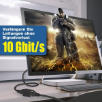 Vcelink rj45 jungtis, ekranuotas lan kabelio ilgiklis, cat7/cat6a/cat6/cat5e tinklo kabelio jungtis, lan jungtis poe, lan ilgiklis i&scaron; moteri&scaron;kos į moteri&scaron;ką, juoda, 4 vnt.