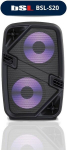 Bluetooth kolonėlė Bsl-s20 su ap&scaron;vietimu | 20w Rms | Bluetooth 5.0 su realiu belaidžiu ry&scaron;iu | 1800mah baterija | Fm radijas ir Mp3 grotuvas per Usb Tf | Nuotolinio valdymo pultas