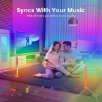 Mozc i&scaron;manus led žaidimų &scaron;viestuvas, 2 vnt. rinkinys, rgb lempa, tv ap&scaron;vietimas, keli režimai ir reguliuojamas ry&scaron;kumas, valdymas programėle ir sinchronizavimas su muzika, žaidimų lempa televizoriui, filmams, kompiuteriui, kambario dekoravimui, žaidi ...