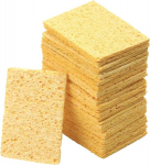 20 vnt. profesionalių litavimo kempinių, lituoklio valymo kempinė (4 x 5,5 x 1 cm), valymo kempinės litavimo antgaliams, litavimo antgalių valymo kempinė ir litavimo antgalių reaktivatorius, litavimas