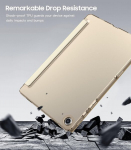 Timovo dėklas, skirtas Samsung Galaxy Tab A9+/a9 Plus 11 colių 2023 Sm-x210/x216/x218, plonas mink&scaron;tas Tpu apsauginis dėklas su permatoma matine nugarėle, skirtas Galaxy Tab A9+ plan&scaron;etiniam kompiuteriui, automatinis miego/pabudimo režimas, &scaron;ampano aukso