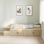 Saugojimo lovos rėmas Sonoma ąžuolas 75x190 cm