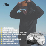 Akiniai Goggle Protect Unisex - Adult Psychedelic Slidinėjimo Akiniai, Multi, One Size