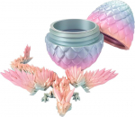 3d spausdintas drakonas, 3d drakonas kiau&scaron;inyje judantis drakono žaislas drakono kiau&scaron;iniai ne&scaron;iojami vidaus namų biuro stalo dekoravimo žaislas vaikams (saldainių spalvos)