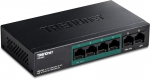 Trendnet Tpe-s50 5-portų 10/100mbps poe switch 40w