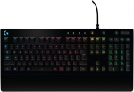 Logitech G G213 Prodigy žaidimų klaviatūra, Lightsync Rgb, Mech-dome klavi&scaron;ai, atspari i&scaron;siliejimams, multimedijos klavi&scaron;ai, Azerty i&scaron;dėstymas, belgi&scaron;ka - juoda