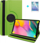 Arecy&reg; dėklas, skirtas samsung galaxy tab s5e (t720/t725), 360 laipsnių kampu pasukamas pu odinis i&scaron;manusis dėklas su stovo funkcija, skirtas samsung galaxy tab s5e t720/t725 10.5 colių plan&scaron;etiniam kompiuteriui + ekrano apsauga (žalias)