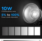 Godox Ms300-v kompakti&scaron;ka 300w studijinė blykstė, patobulinta reguliavimo lemputė, 2.4g belaidė X sistema Gn58 5600k monolight su bowens jungtimi, 0.1-1.3 s įkrovimo laikas