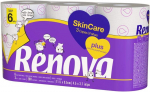 Renova Skin Care Plus dekoruotas aromatinis tualetinis popierius &ndash; 6 ritinėliai