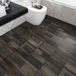 Yullpaper pvc grindų danga, medžio imitacija, click vinilinė grindų danga, lipnios pilkai rudos lipnios plytelės, grindys virtuvei, voniai, lipnios vinilinės plytelių lipdukai, retro grindų plytelės, lipnios, pakuotė