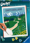 Ravensburger Creart 23536 Jungfrau Region tapyba pagal skaičius suaugusiems, &bdquo;pasidaryk pats&ldquo; tapybos rinkinys su teptuku ir akriliniais dažais, dovana moterims ir vyrams, tapyba suaugusiems