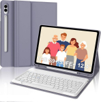 Occtingkind klaviatūra, skirta samsung galaxy tab s10 plus 2024 12.4 colių, galaxy tab s9 plus/s9fe plus 2023, nuimama itali&scaron;ka bluetooth klaviatūra, skirta samsung s10+/s9+/s9 fe+ 2024/2023, violetinė