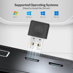 Rii Usb Bluetooth adapteris Pc 5.4, skirtas Win 7/8.1/10/11, Bluetooth raktas Pc/klaviatūrai/pelei/ausinėms/garsiakalbiams/spausdintuvams